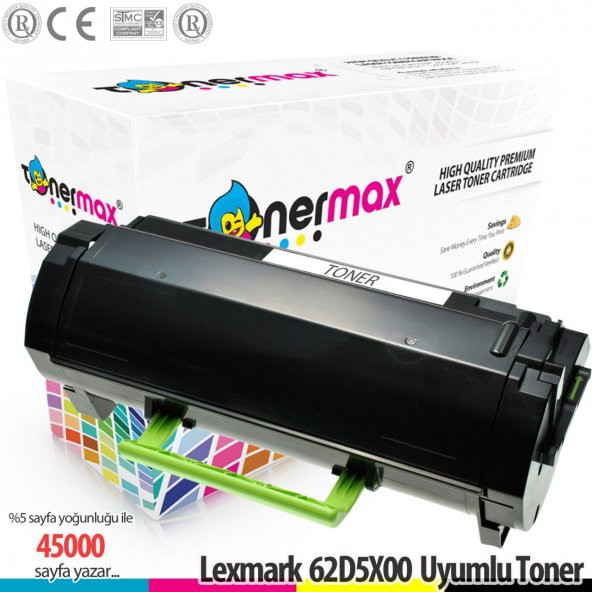 Lexmark 625X / 62D5X00 /MX710 / MX711 / MX810 / MX811 / MX812 Muadil Toneri 45K ürün görseli 1