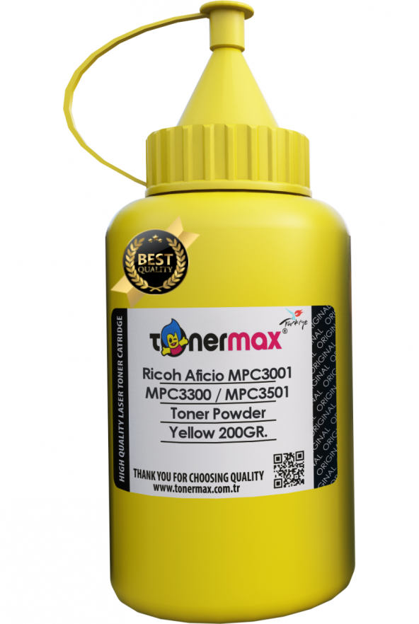 Ricoh Aficio MPC3001 Toner Tozu Sarı/ MPC3300 / MPC3501 Toner Tozu ürün görseli 1