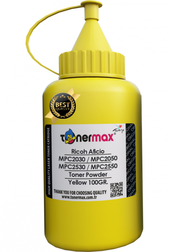 Ricoh Aficio MPC2030 Toner Tozu Sarı / MPC2050 / MPC2530 / MPC2550 ürün görseli 1