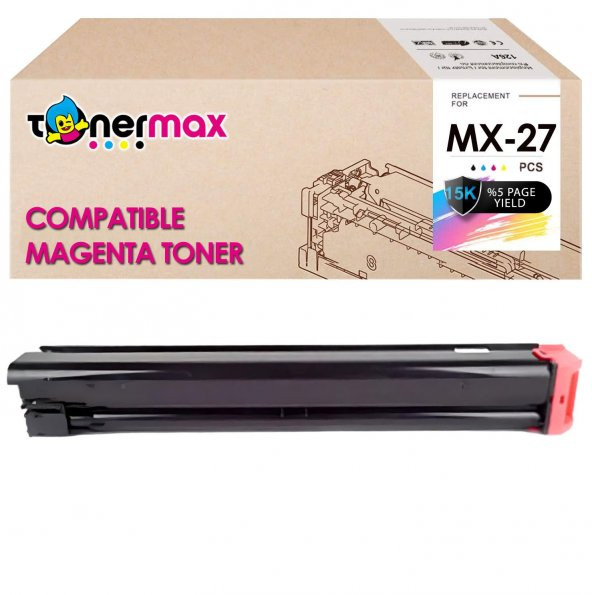 Sharp MX-27GT Muadil Toner Kırmızı/ MX2300 / MX2700 / MX4501 ürün görseli 1