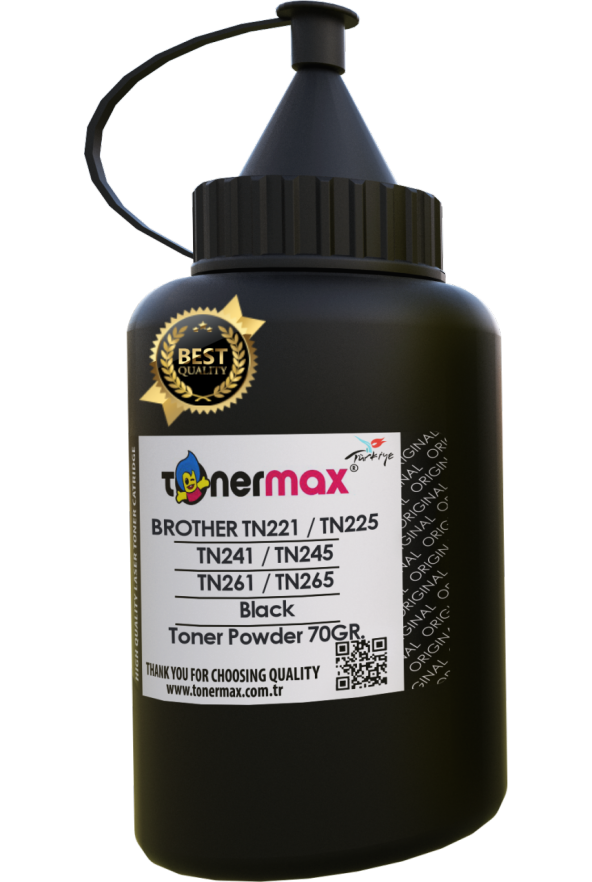 Brother TN-225 Toner Tozu Siyah/ TN-245 / TN-255 / TN-265 / HL-3140 / HL-3150 / HL-3170 / DCP-9020 ürün görseli 1