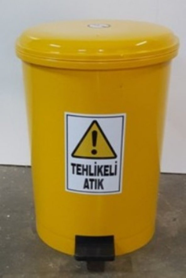 Tehlikeli Atık Kovası 40 Lt Pedallı Ücretsiz Kargo ürün görseli 1