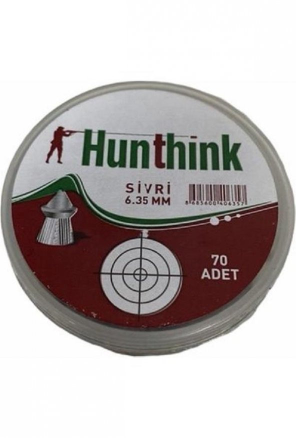 Hunthink 6.35mm Paraşüt Saçma 70 Lİ ürün görseli 1