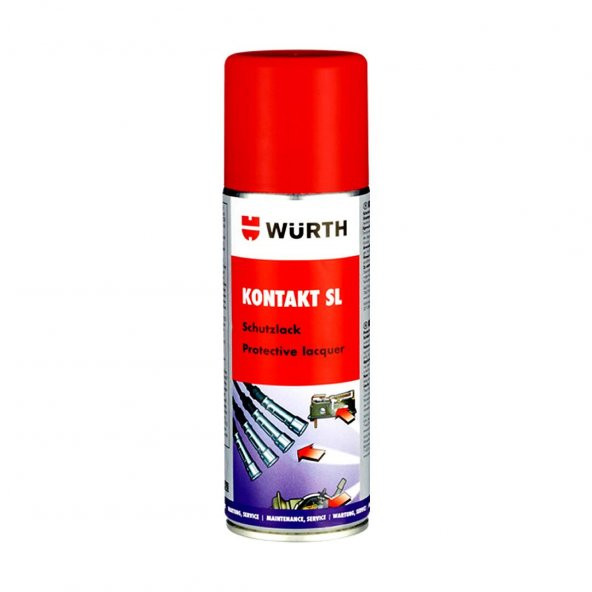 Würth Kontakt SL Şeffaf Koruyucu Vernik Sprey 200 ML ürün görseli 1