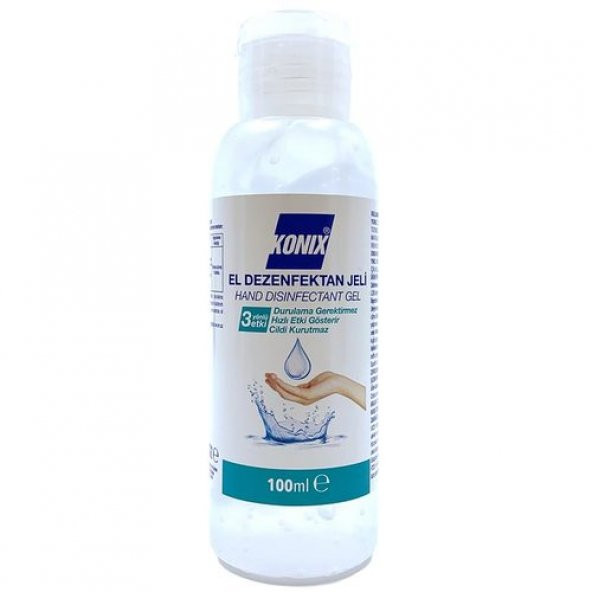 Konix El Dezenfektanı Jel 100 ml (Biyosidal Ruhsatlı) ürün görseli 1