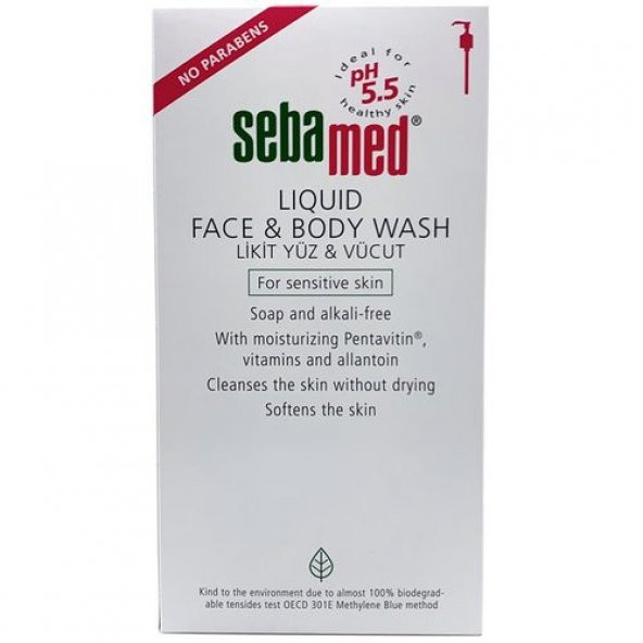 Sebamed Likit Yüz   Vücut Temizleyici 1000 ml - Hassas Ciltler İçin ürün görseli 1