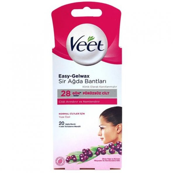 Veet Ağda Bandı Yüz Bölgesi 20li ürün görseli 1