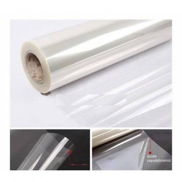 Güvenlik Şeffaf Cam Filmi 50 Micron Kırılmaz 2 Milim 50 Cm x 5 Metre ürün görseli 1