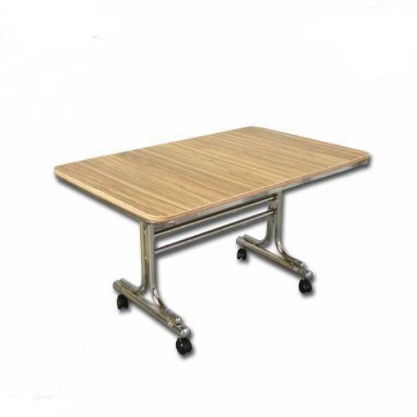 MASA TEKERLEKLİ MASA 70X110 NİKELAJ ÇELİK ürün görseli 1