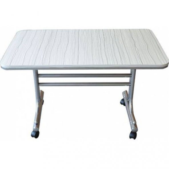 MASA TEKERLEKLİ MASA 70X110 NİKELAJ ÇELİK ürün görseli 1