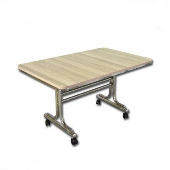 MASA TEKERLEKLİ MASA  70X110 NİKELAJ ÇELİK ürün görseli 1