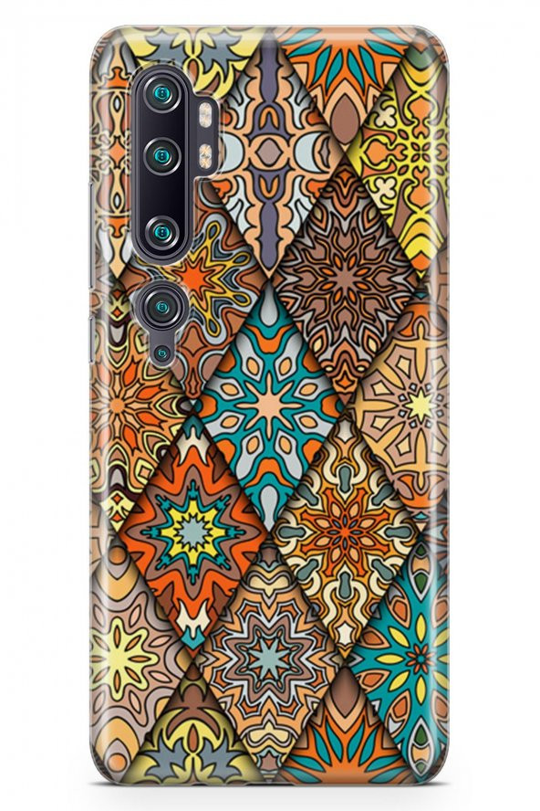 Xiaomi Mi CC9 Pro Kılıf Patchwork Serisi Alina - Resim 2