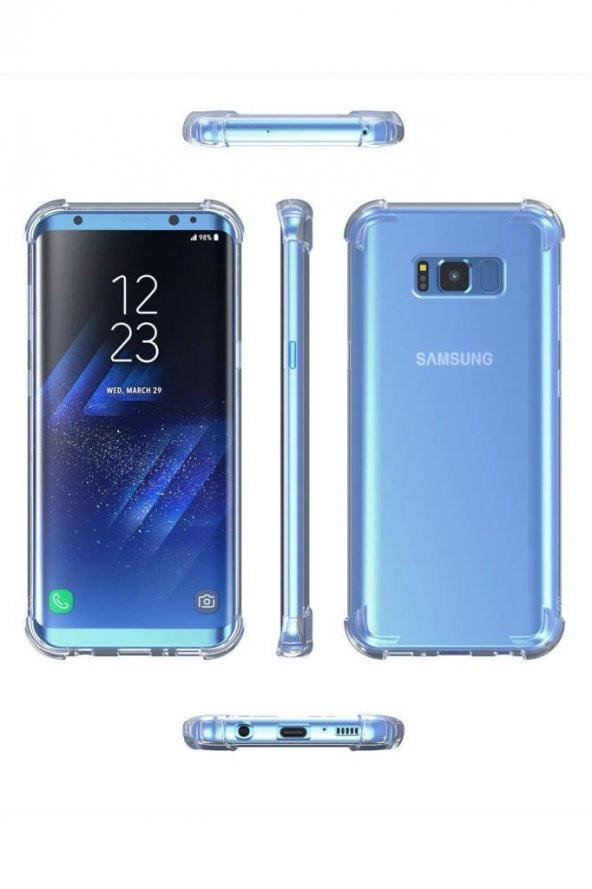 Galaxy S8 Plus Kılıf Köşe Korumalı Şeffaf - Resim 3