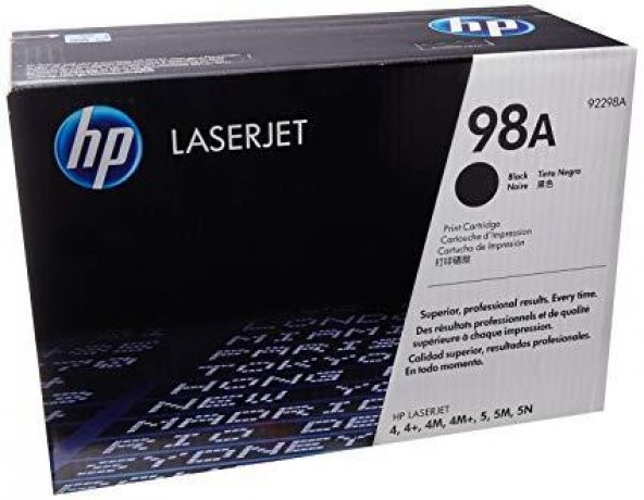 HP TONER 92298A ORJI (4/4M/4 PLUS/4M PLUS/5/5N/5M) ürün görseli 1