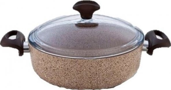 Falez Creamy Granitec 22 Cm Kısa Granit Tencere ürün görseli 1