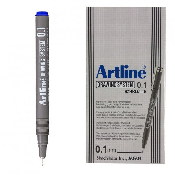 ARTLINE CIZIM KALEMI 01mm MAVI 12LI KUTU (231) ürün görseli 1