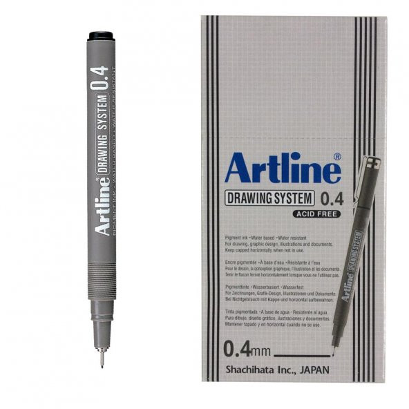 ARTLINE CIZIM KALEMI 04mm SIYAH 12LI KUTU (234) ürün görseli 1