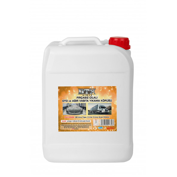 DTX KİMYA PLUS KONSANTRE FIRÇASIZ CİLALI OTO ŞAMPUANI 5 KG1/60 KONSANTREDİR. ürün görseli 1