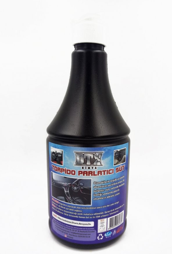 DTX KİMYA OTO VE MOTORSİKLET PLASTİK TORPİDO PARLATICI SÜT 1 LT ürün görseli 1