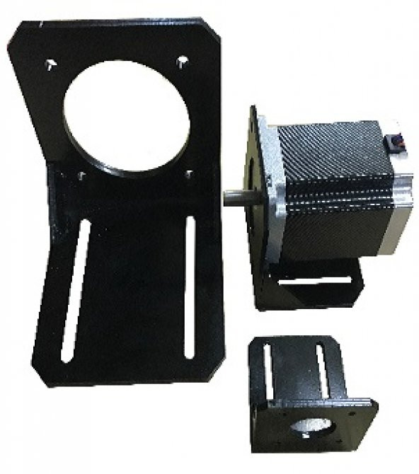 Step Motor Tutucu 57mm flanş (NEMA 23) L tip ürün görseli 1