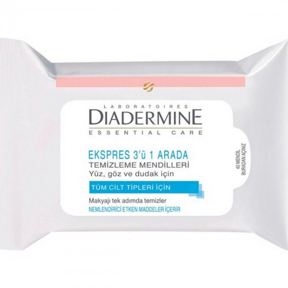Diadermine Express 3ü 1 arada Temizleyici Mendil ürün görseli 1