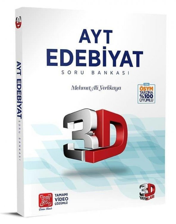 3D Yayınları Ayt Edebiyat Soru Bankası 2023 ürün görseli 1