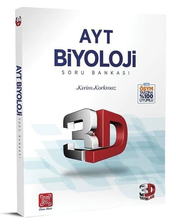 3D Yayınları 2024 Ayt Biyoloji Soru Bankası ürün görseli 1