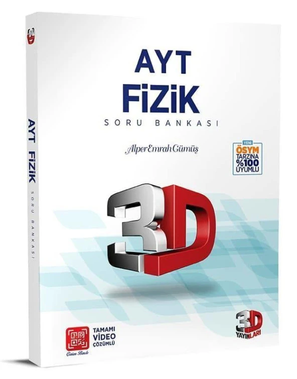 3D Yayınları 2024 Ayt Fizik Soru Bankası ürün görseli 1