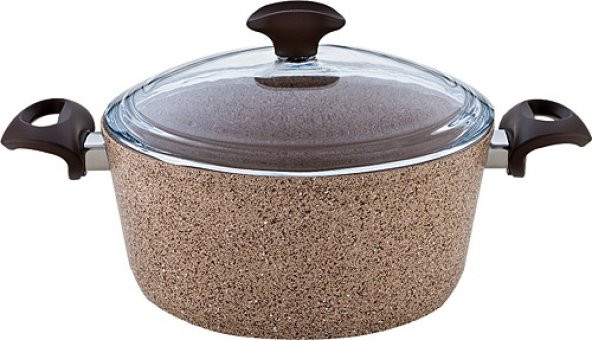 Falez Creamy 20 cm Granit Derin Tencere ürün görseli 1