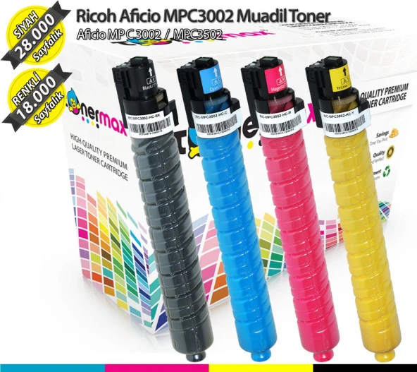 Lanier MPC3002 Muadil Toner Set ürün görseli 1