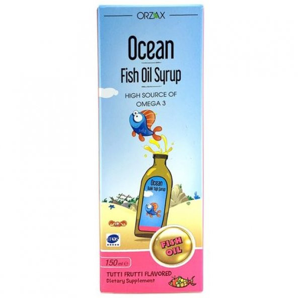 Ocean Fish Oil Tutti Frutti Karışık Meyve Aromalı Şurup 150 ml ürün görseli 1