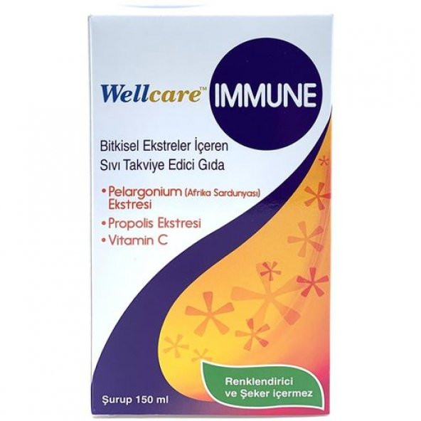 Wellcare Immune Şurup 150 ml ürün görseli 1