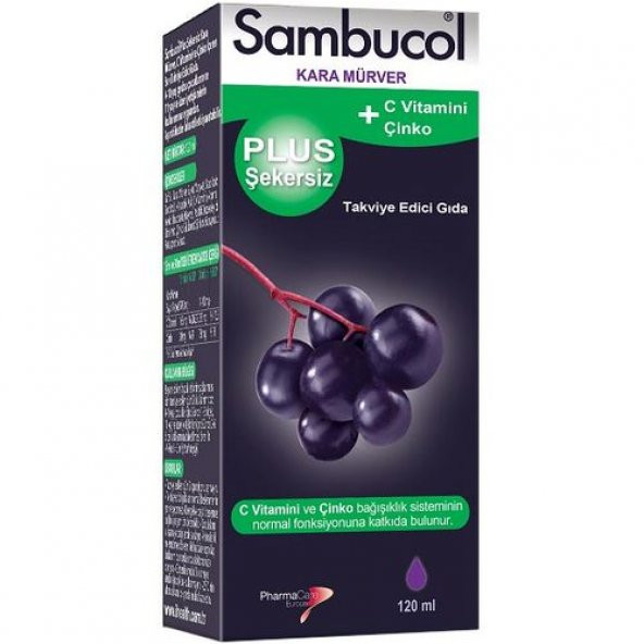 Sambucol Plus Şekersiz Takviye Edici Gıda 120 ml ürün görseli 1