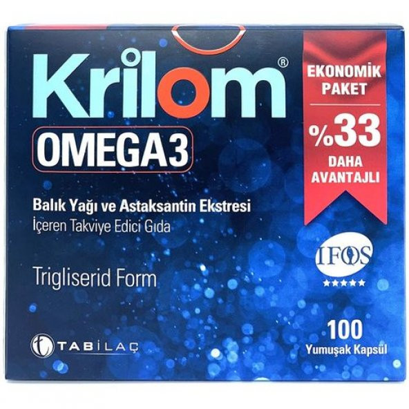 Krilom Omega-3 100 Yumuşak Kapsül ürün görseli 1