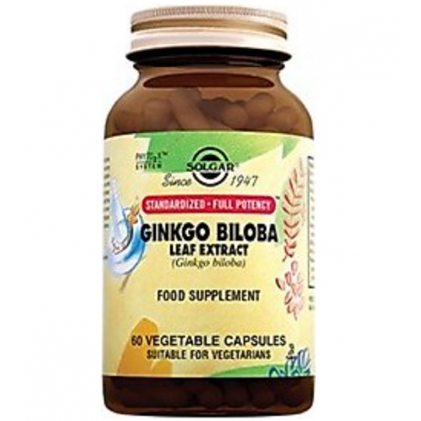 Solgar Ginkgo Biloba Leaf Extract 60 Kapsül ürün görseli 1
