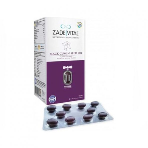 Zade Vital Çörek Otu Yağı 900 mg 60 Kapsül ürün görseli 1