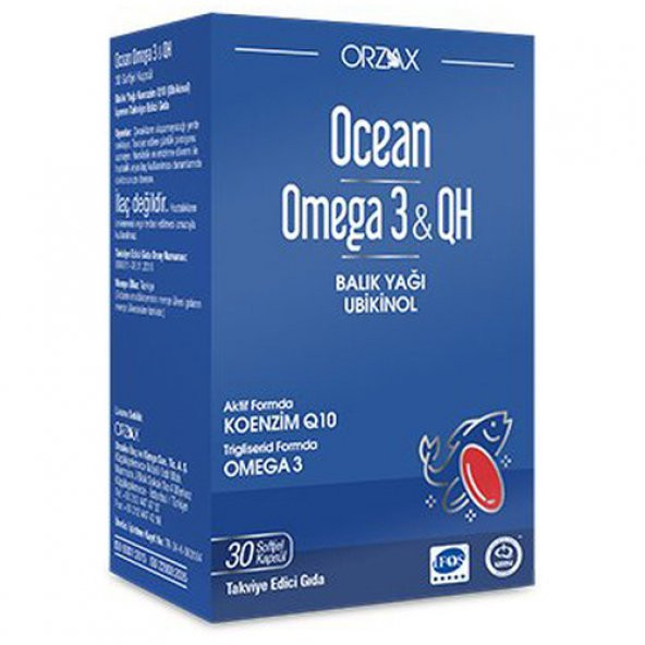 Ocean Omega 3   QH 30 Yumuşak Kapsül ürün görseli 1