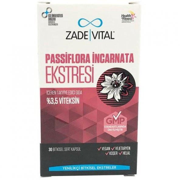 Zade Vital Passiflora 30 Kapsül ürün görseli 1