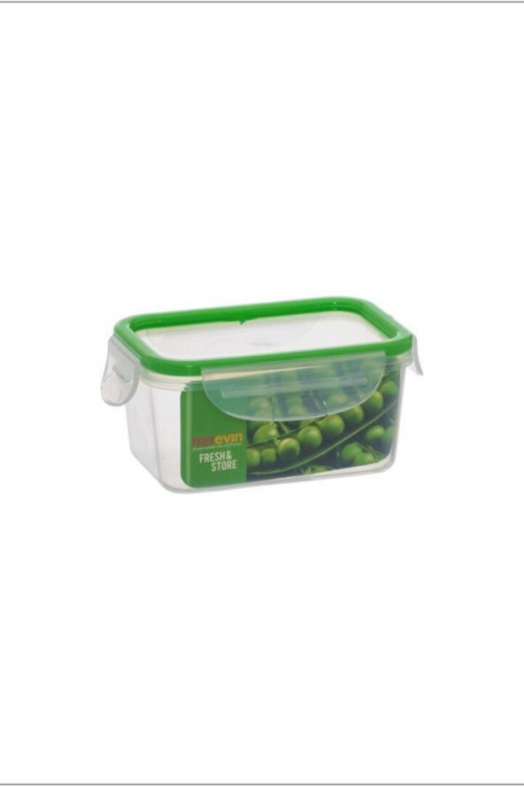 Herevin Kilitli Saklama Kabı Yeşil 0,6 lt 15*10 cm ürün görseli 1