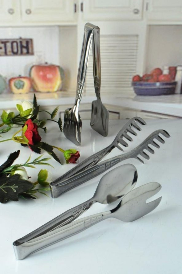 Paslanmaz Maşa Seti 3 lü ürün görseli 1