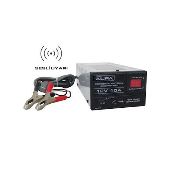 Alpa 12V 6A Otomatik Akü şarj - Şarj Akımı Ve Doluluk Göstergeli ürün görseli 1