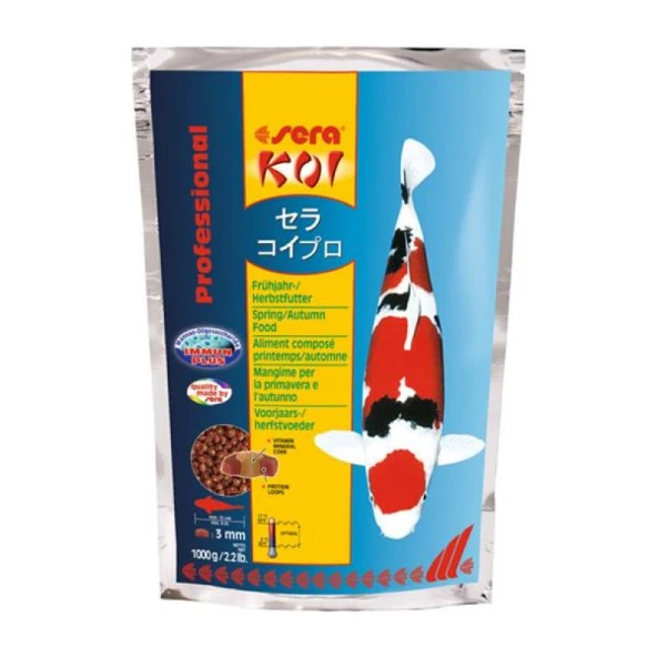 Sera Koi Profesyonel İlkbahar-Sonbahar Yemi 1 kg  SKT:01/2028 ürün görseli 1