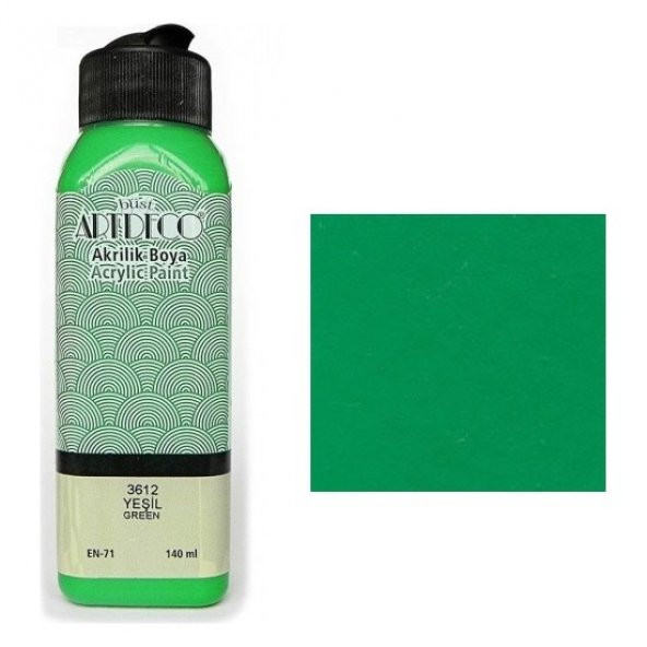 ARTDECO AKRİLİK BOYA 140 ML YEŞİL ürün görseli 1