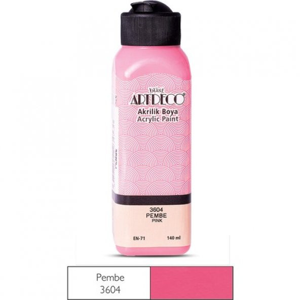 ARTDECO AKRİLİK BOYA 140 ML PEMBE ürün görseli 1