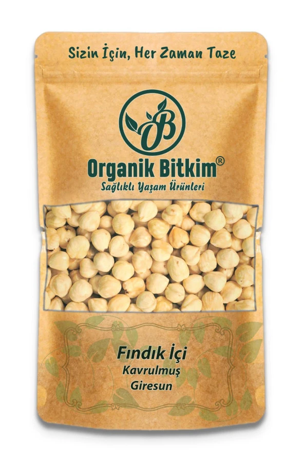 Organik Bitkim Kavrulmuş Giresun Fındığı 250 gr ürün görseli 1
