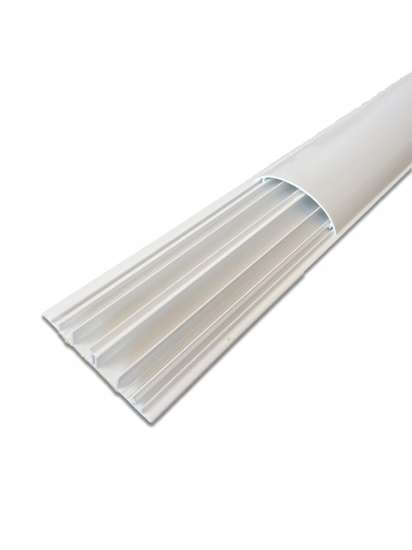 Sert Plastik 90X20 Balık Sırtı Kablo Kanalı Yapışkanlı 44 Mt Beyaz ürün görseli 1