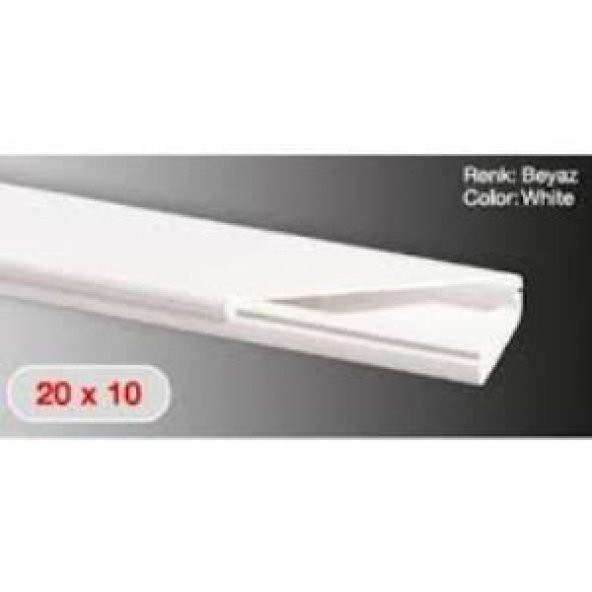 Sert Plastik 20X10 Kablo Kanalı 216 Mt - Resim 2