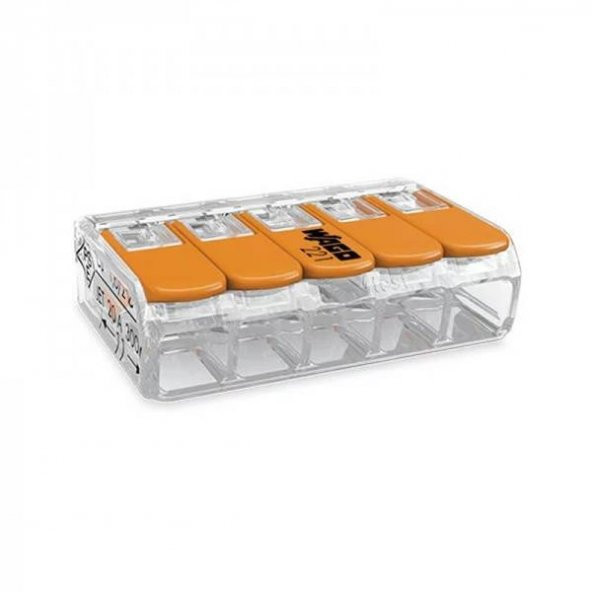 Wago 221-415  5li Yaylı Tırnaklı Klemens 4mm (1 Adet) ürün görseli 1