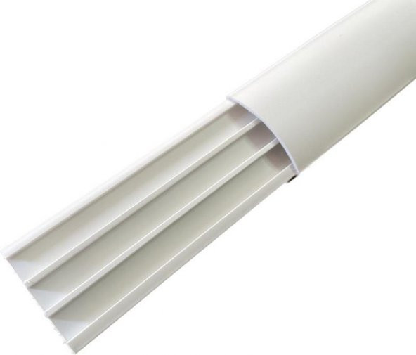 Sert Plastik 50X12 Balık Sırtı Kablo Kanalı Yapışkanlı 2 mt Beyaz ürün görseli 1