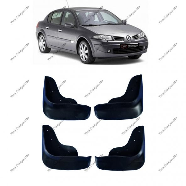 Renault Megane 2 2002-2009 4lü Paçalık, Çamurluk, Tozluk REN0KX008 ürün görseli 1